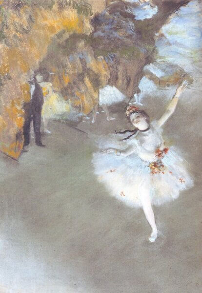 ドガ『舞台の踊り子』（1878年、オルセー美術館）