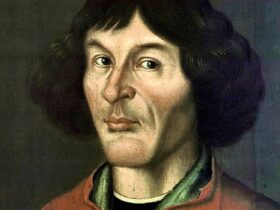 Nicolaus Copernicus portrait from Town Hall in Toruń - 1580)